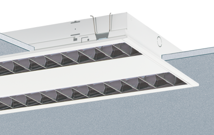 Ridi Leuchten 0850065 EBRME6-R2X145/35ND-SM LED grid recessed luminaire
