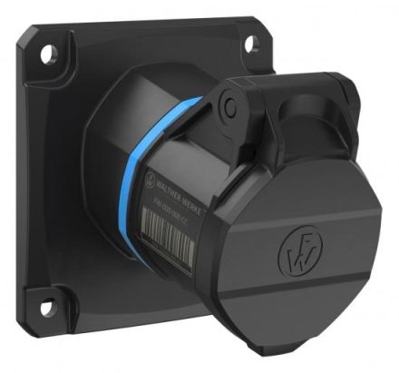 Walther FW510306SK NEO 16A 3P 6h IP54 angled screw connection CEE wall socket