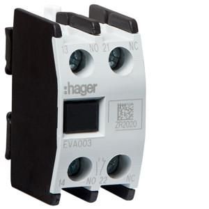 Hager EVA003 1S+1Ö to EV040 EV170 EVN063 auxiliary contact