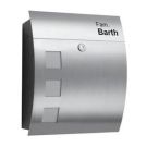 CMD letterbox round with window and engraving 46/engraving