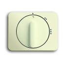 Busch-Jaeger 2542 DR/02-22G central plate, with rotary handle, with imprint ivory/white