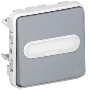 Legrand 069516 rocker switch illuminated dampproof Modular Plexo IP55 g, (grey)