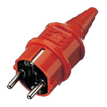 Mennekes 10837 16A2P+E 230V orange plug SCHUKO