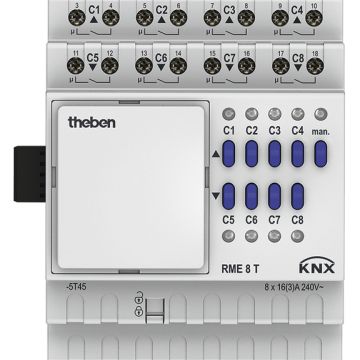 THEBEN RME 8 T KNX universal actuator MIX | 8-way, extension module