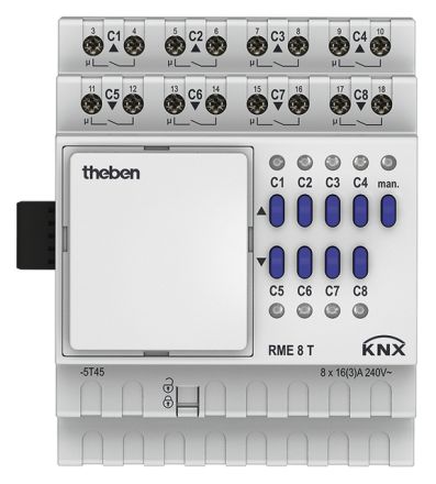 THEBEN RME 8 T KNX universal actuator MIX | 8-way, extension module
