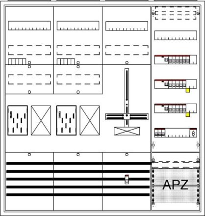ABB Striebel & John 2CPX054249R9999 BA47KHHY AP BKE-I A47 2Z2R1S1V5A2 Complete cabinet