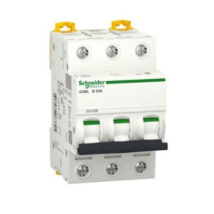 Schneider Electric A9F93325 IC60L 3-pole B25A circuit breaker