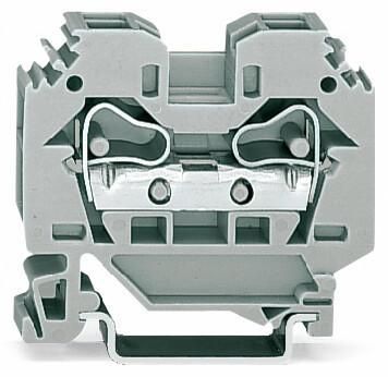 Wago 284-101 10qmm grey 2 conductor feed-through terminal