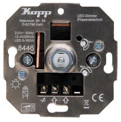 Kopp 844600004 Pressure changeover switch 5-150W RC LED dimmer