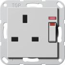 Gira 2780015 BS 13 A protected control Sys55 gr socket