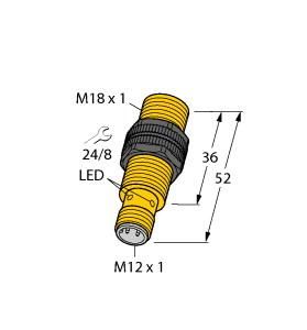 Turck 1645620 NI12U-S18-AN6X-H1141 Inductive sensor