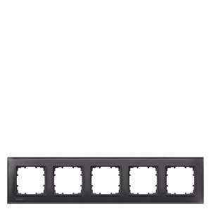 Siemens 5TG1205-2 frame 5-way glass black