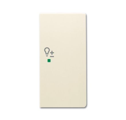 Busch-Jaeger 6234-22-82 rocker switch, 2-way right, with symbol 'Dimmer' ivory white