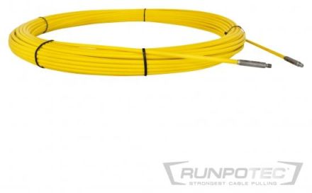 Runpotec 20562 fibreglass replacement rod 9mm 150m with end sleeves M12