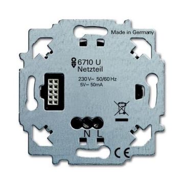 Busch-Jaeger 6710 U power supply insert ZigBee Light Link, for supplying power to ZigBee Light Link control elements.