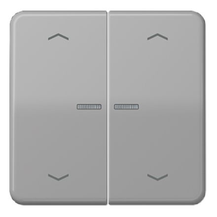 JUNG CD102KO5PGR KNX control rocker with arrow. F10 CD series | 2-way | grey