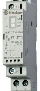 Finder 22.32.0.230.4340 Installation contactor 2S with switch