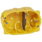 Legrand 080049 flush-mounted box BATIBOX HW 3mod. T=40mm , (yellow)