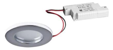 Brumberg 39149023 230V AC 6W 3000K chrome LED recessed ceiling spotlight