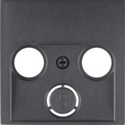 Berker 12031606 Central piece for antenna socket 2- and 3-hole anthracite, matt Berker B.3/B.7