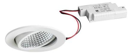 Brumberg 39395073 230V AC 12W 3000K white LED recessed ceiling spotlight