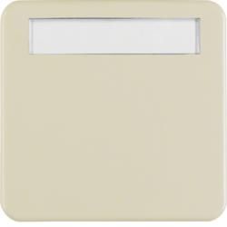 Berker 1629 rocker with labelling field white, glossy wg Up IP44