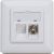 Kopp 980401027 AP/UP UTP/Coax white socket