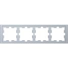 MERTEN MEG4040-6536 frame D-Life 4-way stainless steel