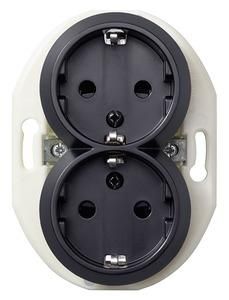 ELSO WDE011322 double socket KS sw Renova