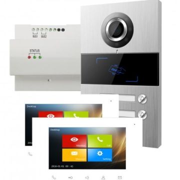 HHG Villa Set 2 video door station 2 participants video intercom set