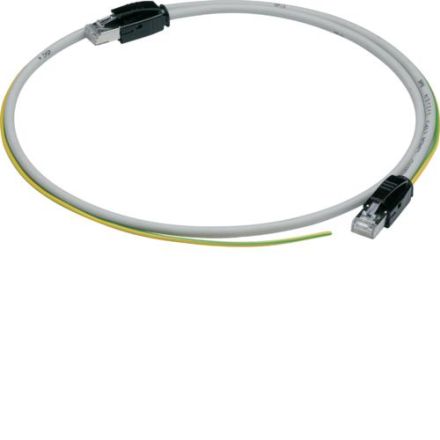 Hager HTG471H RJ45 shield earthing connection 1m Modbus cable