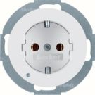 Berker 41092089 SCHUKO socket with LED orientation light polar white, glossy R.classic series