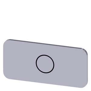 Siemens 3SU1900-0AC81-0QA0 label plate 12.5x27 O