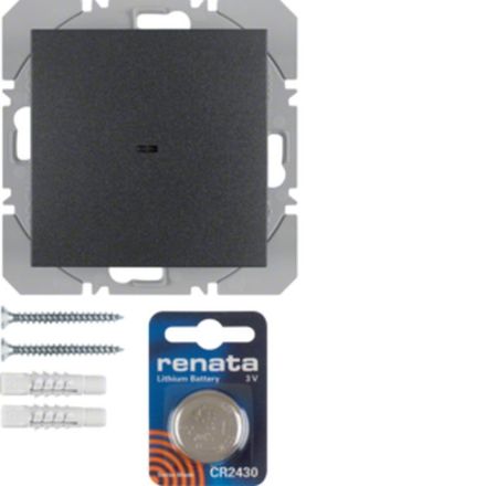 BERKER 85655285 KNX-RF wall transmitter flat S.1/B.3/B.7 | 1-way | anthracite matt