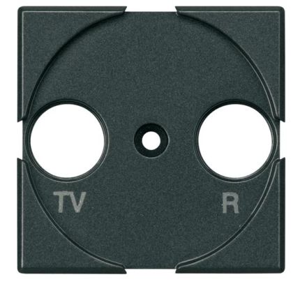 Bticino HS4212 central plate TV/FM/SAT, (anthracite)