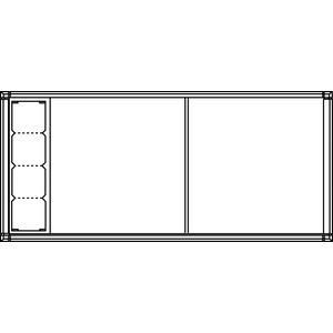 Ritto 1552770 Housing 2-way + 4 module slots, surface-mounted, white