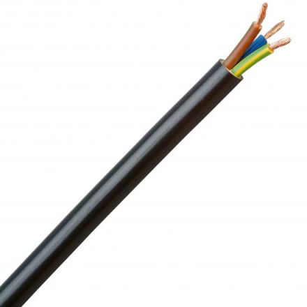 Kopp 153710009 PVC hose line 3G1.5mm, black, 10m