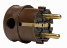 Kopp 178506001 16A 250V IP20 brown SCHUKO angle plug