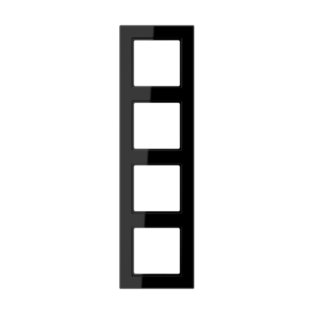 Jung AC584BFSW frame 4-way, vertical and horizontal mounting, thermoplastic, A CREATION, black