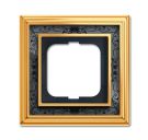 Busch-Jaeger 1721-833 cover frame, 1-way frame polished brass decor anthracite