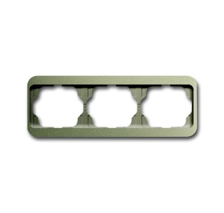 Busch-Jaeger 1723-260 cover frame, 3-way frame palladium