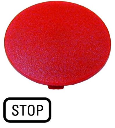 Eaton M22-XDP-R-GB0 button plate, mushroom red, STOP, 218281