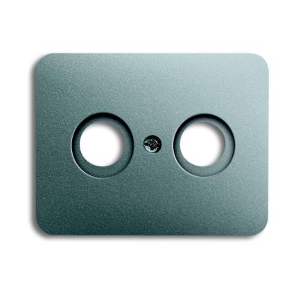 Busch-Jaeger 1743-266 Central plate, as cover for standard antenna sockets, titanium