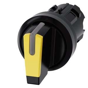 Siemens 3SU1002-2BN30-0AA0 toggle switch illuminated 22mm round yellow