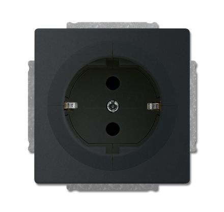 Busch-Jaeger 20 EUAB-885 Busch-Objektsteckdose®, with increased contact protection, matt black