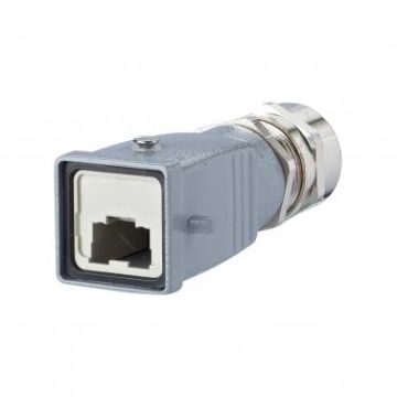 METZ CONNECT empty V5 connector housing metal IP67 Industry, 1401065000ME