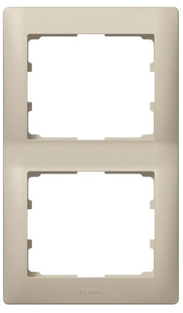 Legrand 771406 frame Galea 2-way vertical titanium, (Titanium)