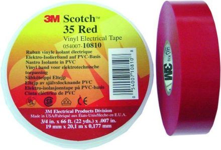 3M 7000031671 Scotch35-19x20ye NR.35 19mmx20m yellow tape