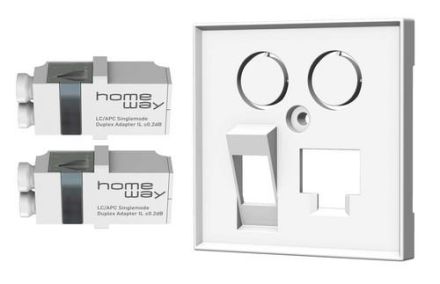 HomeWay steady to complete pure white matt Fiber Set
