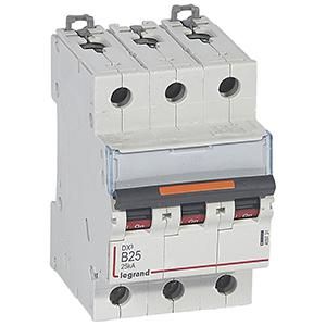 Legrand 409731 Circuit breaker DX3 B25A 3P 25KA 3M